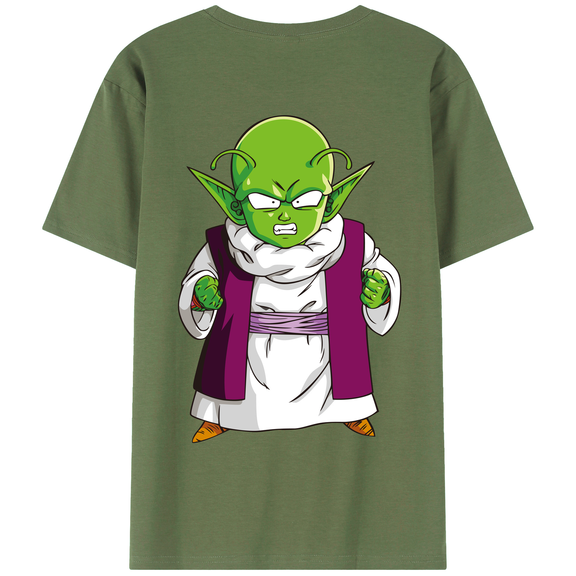 （画像用） ドラゴンボール ピッコロ DRAGON BALL Piccolo 綿100％ メンズ半袖Tシャツ（バックプリント） 通気性